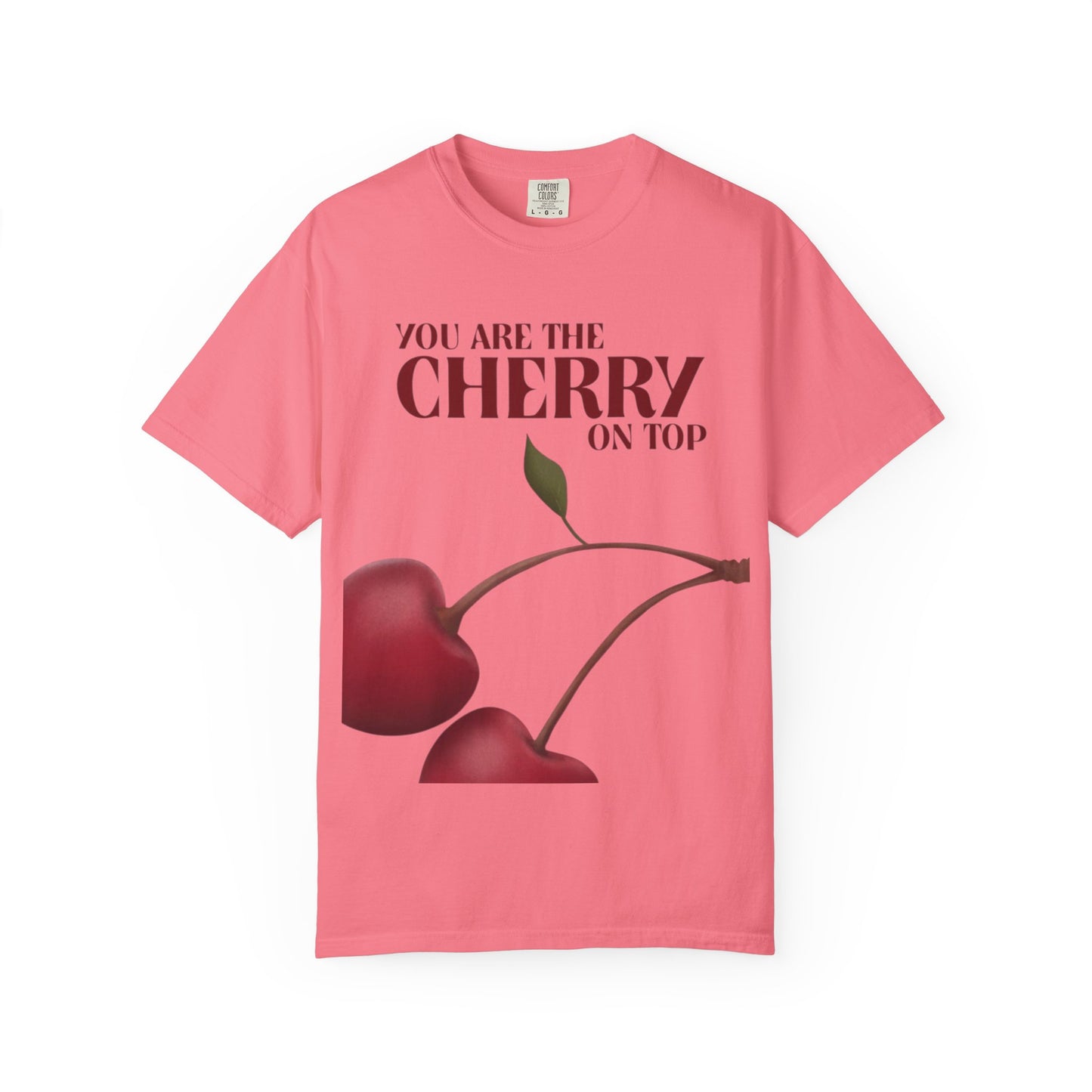 Cherry On Top Woman’s T-Shirt - Garment-Dyed Casual Wear
