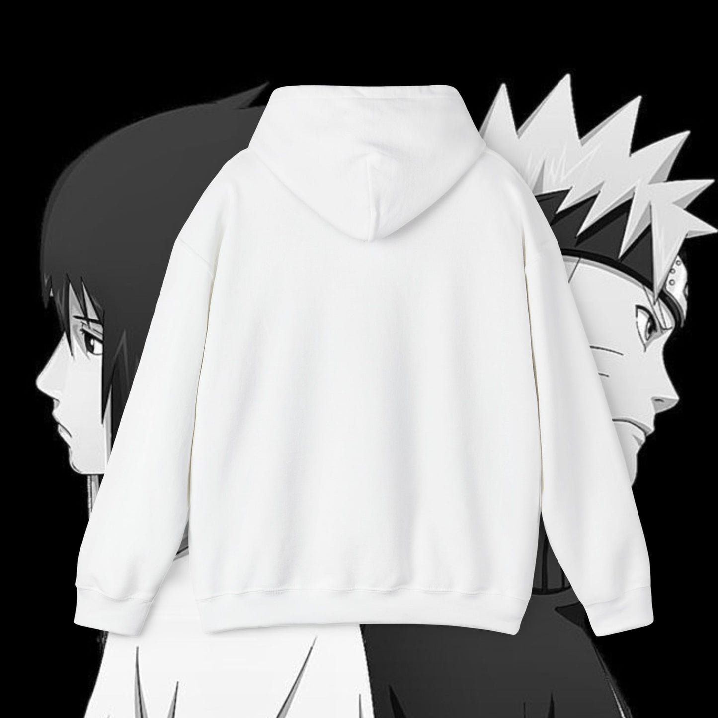 Anime Naruto Hoodie - Naruto and Sasuke Unisex Hooded Sweatshirt