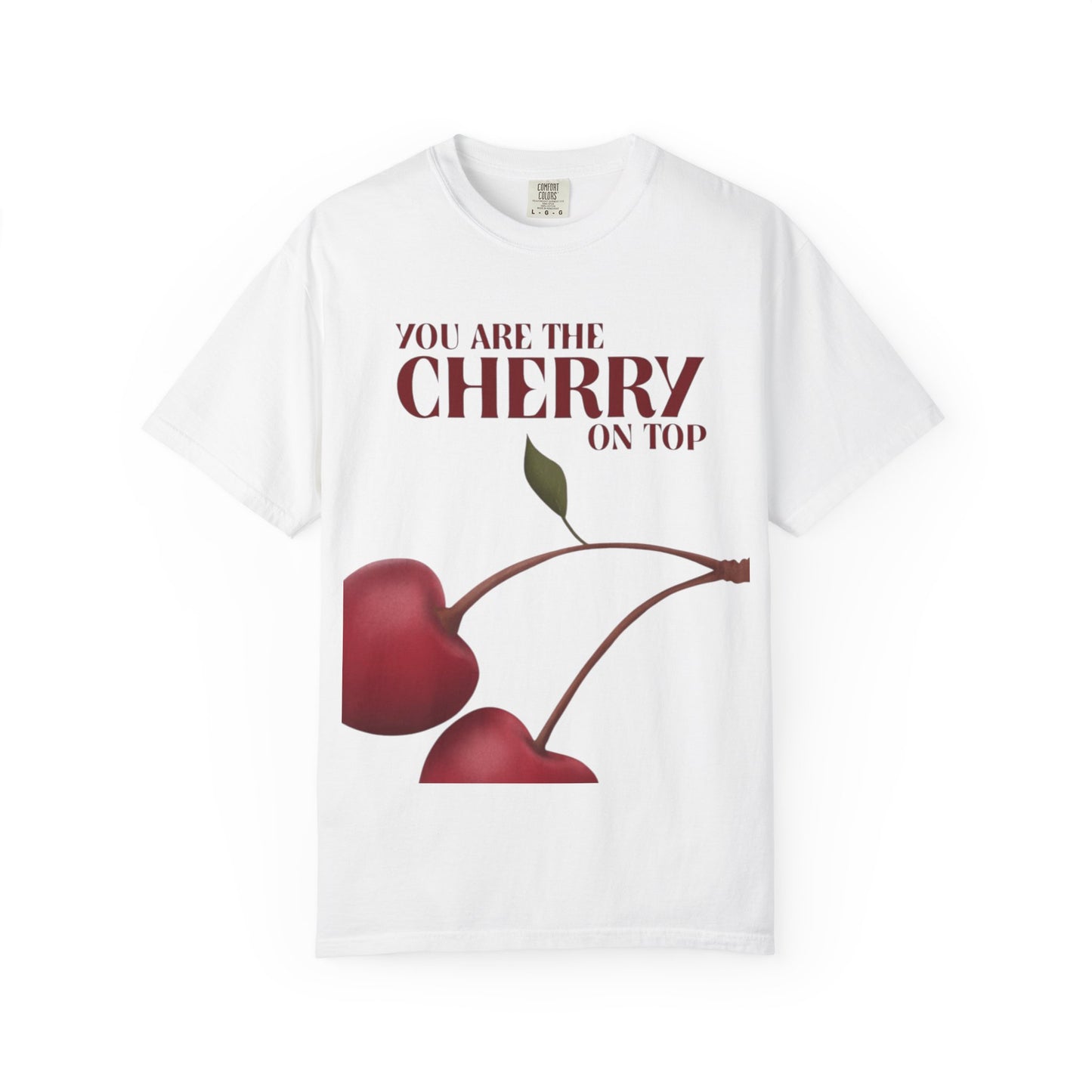 Cherry On Top Woman’s T-Shirt - Garment-Dyed Casual Wear