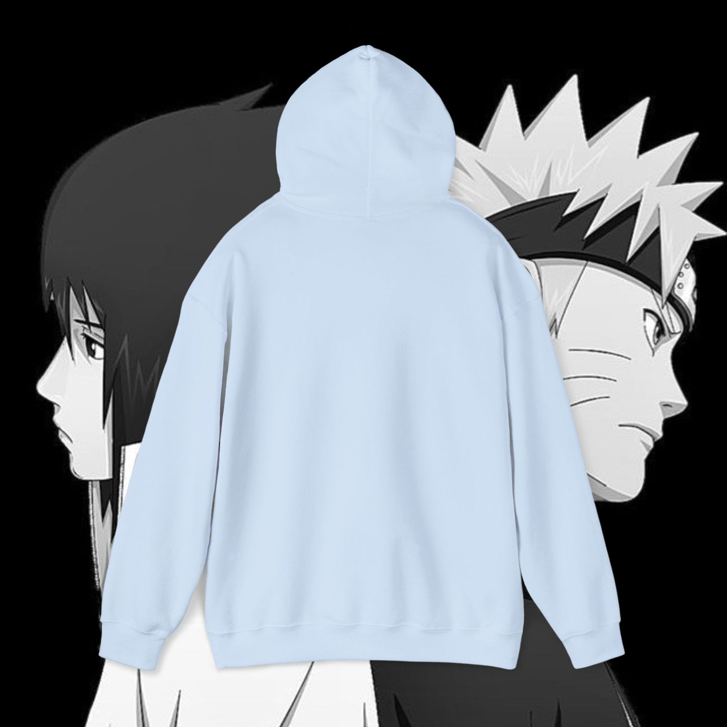 Anime Naruto Hoodie - Naruto and Sasuke Unisex Hooded Sweatshirt