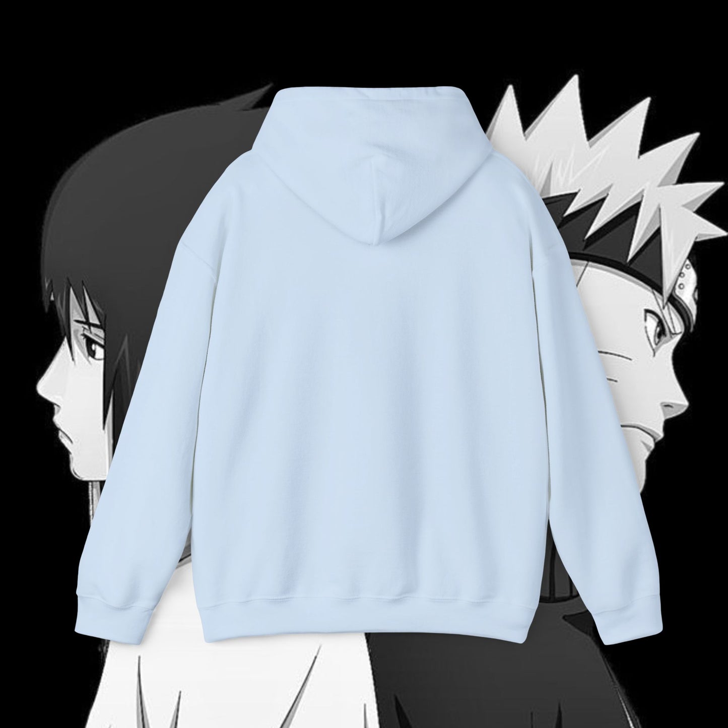 Anime Naruto Hoodie - Naruto and Sasuke Unisex Hooded Sweatshirt